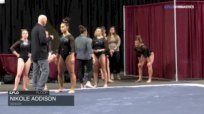 Nikole Addison - Floor, Denver - 2018 Big 12 Championship