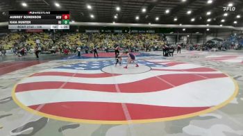106 lbs Quarterfinal - Aubrey Sorenson, Watford City Wolves vs Kaia Hunter, Bennett County