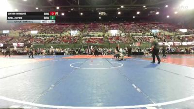81 lbs Quarterfinal - Joel Alves, Lockwood Wrestling Club vs Gavin Wright, Natrona Colts