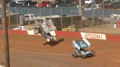 Jacob Allen Flips Wildly At Lincoln Speedway