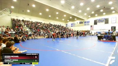 126 lbs Champ. Round 2 - Ayden Michael, Etiwanda vs Marley Hogai, Team Thunder