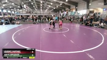 80 lbs Round 1 - Aspyn Applegate, Randall Youth Wrestling Club vs Journey Martinez, Warhawk Wrestling Academy