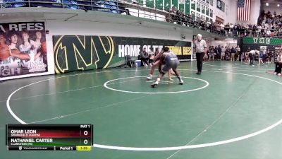 144 lbs Champ. Round 3 - Omar Leon, Springfield (Akron) vs Nathaniel Carter, Clarkston (MI)