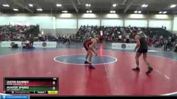 133 lbs Semis & 3rd Wb (16 Team) - Justin Ramirez, Doane University vs Hunter Sparks, Life University
