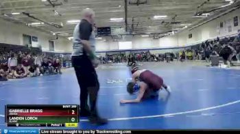 106 lbs Cons. Round 4 - Landen Lorch, Blaine vs Gabrielle Bragg, Anoka