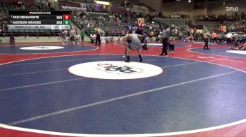 4A 190 lbs Cons. Semi - Jackson Graves, Shiloh Christian School vs Tasi Benavente, GRAVETTE HIGH SCHOOL