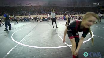 85 lbs Round Of 16 - Kadence Rutherford, Grove Takedown Club vs Carter Perry, Choctaw Ironman Youth Wrestling