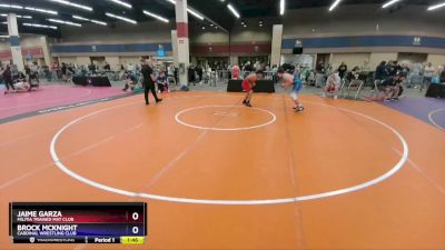 190 lbs Cons. Round 4 - Jaime Garza, Militia Trained Mat Club vs Brock McKnight, Cardinal Wrestling Club