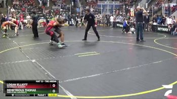 138 lbs Cons. Semi - Logan Elliott, Silverback Academy vs Demetrious Thomas, Wrestling University