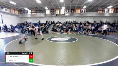 175 lbs Champ. Round 3 - Zion Hernandez, Corona Del Mar vs Cole Parra, Bonita`