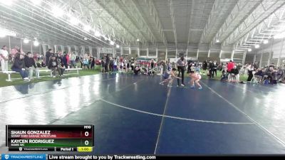 63 lbs Champ. Round 1 - Kaycen Rodriguez, Hawk WC vs Shaun Gonzalez, Scrap Yard Garage Wrestling