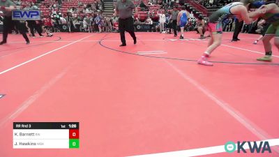 110 lbs Rr Rnd 3 - Kamden Barnett, Bristow Wrestling vs Joseph Hawkins, Wichita Blue Knights