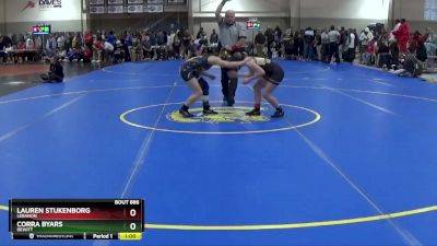 105 lbs Cons. Round 4 - Corra Byars, DeWitt vs Lauren Stukenborg, Lebanon