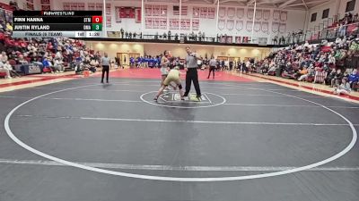 175 lbs Finals (8 Team) - Justin Ryland, Delaware Military Academy vs Finn Hanna, Saint Mark`s