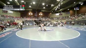 3A 132 lbs Quarterfinal - Grady Roybal, Union vs Brevan Miller, Juab