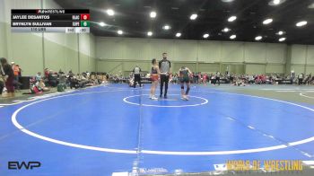 115 lbs Rr Rnd 1 - Mackenzie Harris, Black Widows 7-12 vs Lydia Suniga, Super Girls 7-12