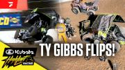 Ty Gibbs Flips Spectacularly In High Limit Sprint Car Debut