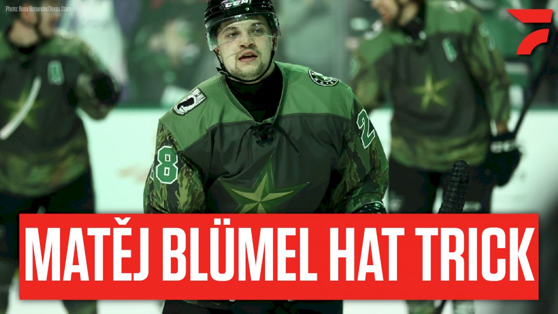 Stars Prospect Matěj Blümel Scores First Pro Hat Trick