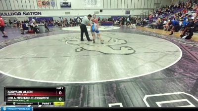 115 lbs Cons. Semi - Addyson Allen, Prosser (Girls) vs Leila Montague-Crawford, Deer Park (Girls)