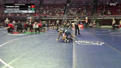 3A-126 lbs Champ. Round 1 - Emperor Lewis, Des Moines East vs Karson Pulver, Pleasant Valley