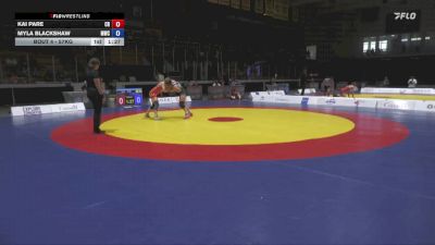 57kg 1st Place Match - Kai Pare, Coast RTC vs Myla Blackshaw, Matmen Wrestling Club