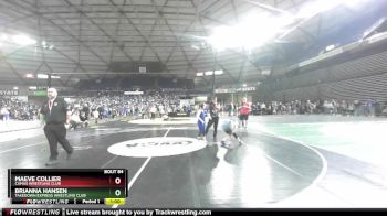 92 lbs Champ. Round 1 - Maeve Collier, Camas Wrestling Club vs Brianna Hansen, Takedown Express Wrestling Club