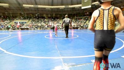 61 lbs Consi Of 16 #2 - Brecham Nelson, Team Tulsa Wrestling Club vs Ashlynn Clark, Choctaw Ironman Youth Wrestling