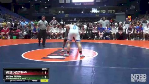 220 lbs Finals (8 Team) - Christian Wilson, St. Charles (East) vs Teddy Perry, Aurora (Marmion Academy)