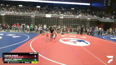 45 lbs Cons. Round 3 - Carter Spiker, Touch Of Gold Wrestling Club vs Bradley Abraham, North Big Horn Rams