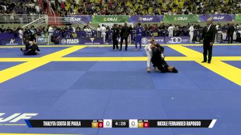 Nicole Fernandes Rapouso vs Thalyta Costa De Paula 2025 Brasileiro Jiu-Jitsu IBJJF