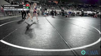 97 lbs Semifinal - Paisleigh Carpenter, Midwest City Bombers vs Paisley Heflin, Northeast Take Down Club