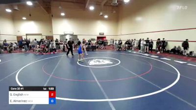 55 kg Cons 32 #1 - Gabe English, New York vs Eli Almarinez, Vacaville High School Wrestling