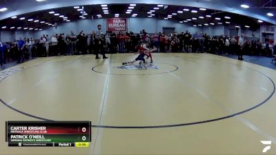 63 lbs Champ. Round 1 - Carter Krisher, Matoaca Wrestling Club vs Patrick O`Neill, Virginia Patriots Wrestling