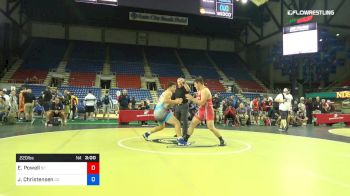 220 lbs Cons 8 #2 - Ethan Powell, South Carolina vs Jacob Christensen, California