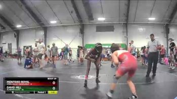 95 lbs Round 6 (8 Team) - David Hill, Alabama Elite vs Montero Royal, Steel Valley Renegades