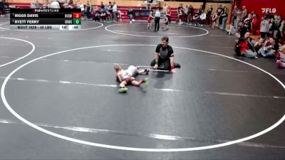 45 lbs Cons. Sub-semis - Ryett Ferry, Snake River Wrestling Club vs Riggs Davis, Brothers Of Steel Wrestling Club
