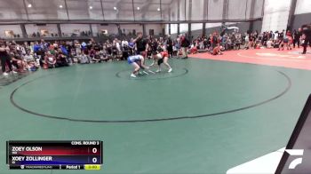 115 lbs Cons. Round 3 - Zoey Olson, WA vs Xoey Zollinger, ID