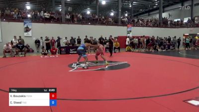 74 kg Quarterfinal - Vince Bouzakis, Pennsylvania vs Cameron Steed, Tiger Style Wrestling Club