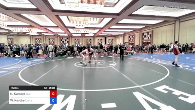 152 lbs Semifinal - Nicholas Kunstek, Blairstown Wrestling Club vs William Henckel, Connecticut