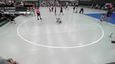 43-47 lbs Quarterfinal - Ty Johnson, Rochelle Wrestling Club vs Elliot Sperry, VICTORY
