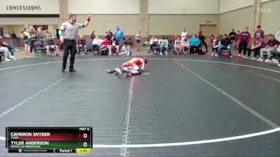 92 lbs Round 3 - Cameron Snyder, TCWC vs Tyler Anderson, Ironclad Wrestling