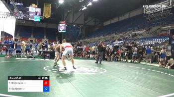 220 lbs Cons 32 #1 - Tyler Robinson, Nebraska vs Parker Schlater, Wyoming