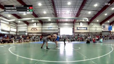 215 lbs Quarterfinal - Garen Staley, Moapa Valley vs Isaiah Mutte, Fernley