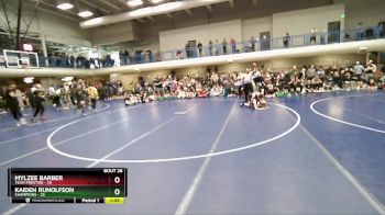 92 lbs Semis & 3rd Wb (16 Team) - Mylzee Barber, Team Prestige vs Kaiden Runolfson, Champions