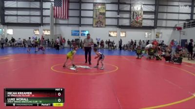 50 lbs Cons. Round 3 - Luke Worall, Great Bridge Wrestling Club vs Micah Kreamer, NC Wrestling Factory