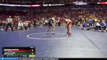 1A-220 lbs Semifinal - Mathew Francis, West Hancock vs Jonah Clark, WACO, Wayland