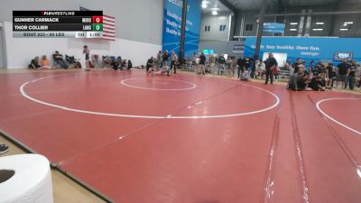 90 lbs Semifinal - Gunner Carmack, Mercersburg vs Thor Collier, Lancaster