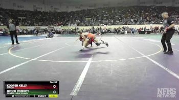 5A-138 lbs Champ. Round 1 - Kooper Kelly, Duncan vs Brock Roberts, Coweta Public School