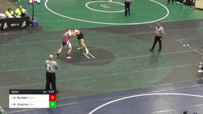 192 lbs Round Of 64 - Sage Burkett, Punxsutawney vs Max Hranica, Kiski