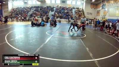 120 lbs Champ. Round 2 - Isaiah Hench, Mayhem Wrestling Club vs Cris Contreras, Cowboy Wrestling Club